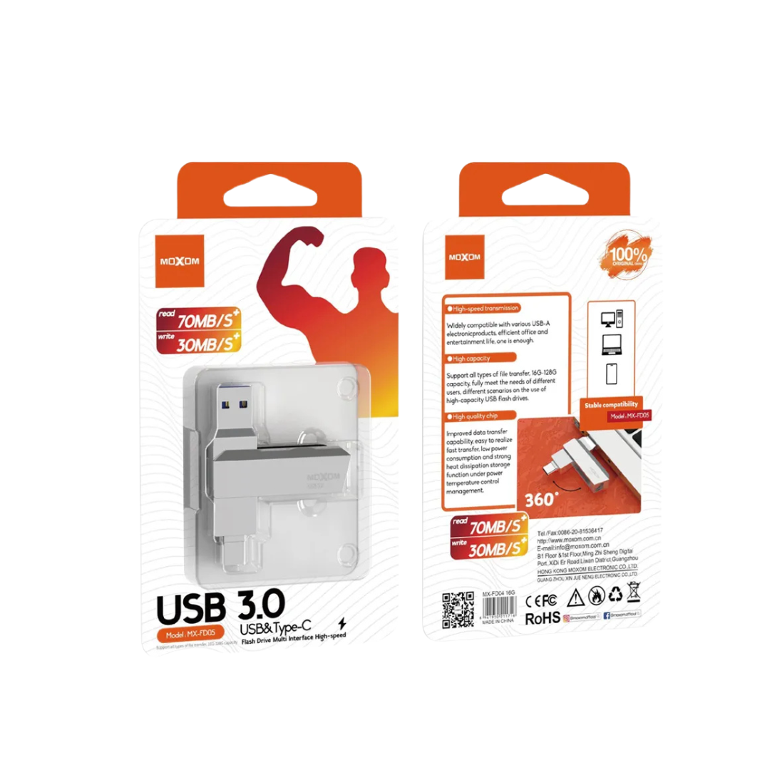 Clés USB-iPhone Moxom  Clé USB 3.0 et Type-C