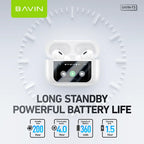 BAVIN-73 Ecouteur Bluetooth LCD BAVIN