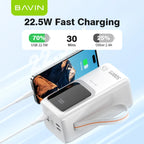 50.000 PowerBank BAVIN avec câble intégré