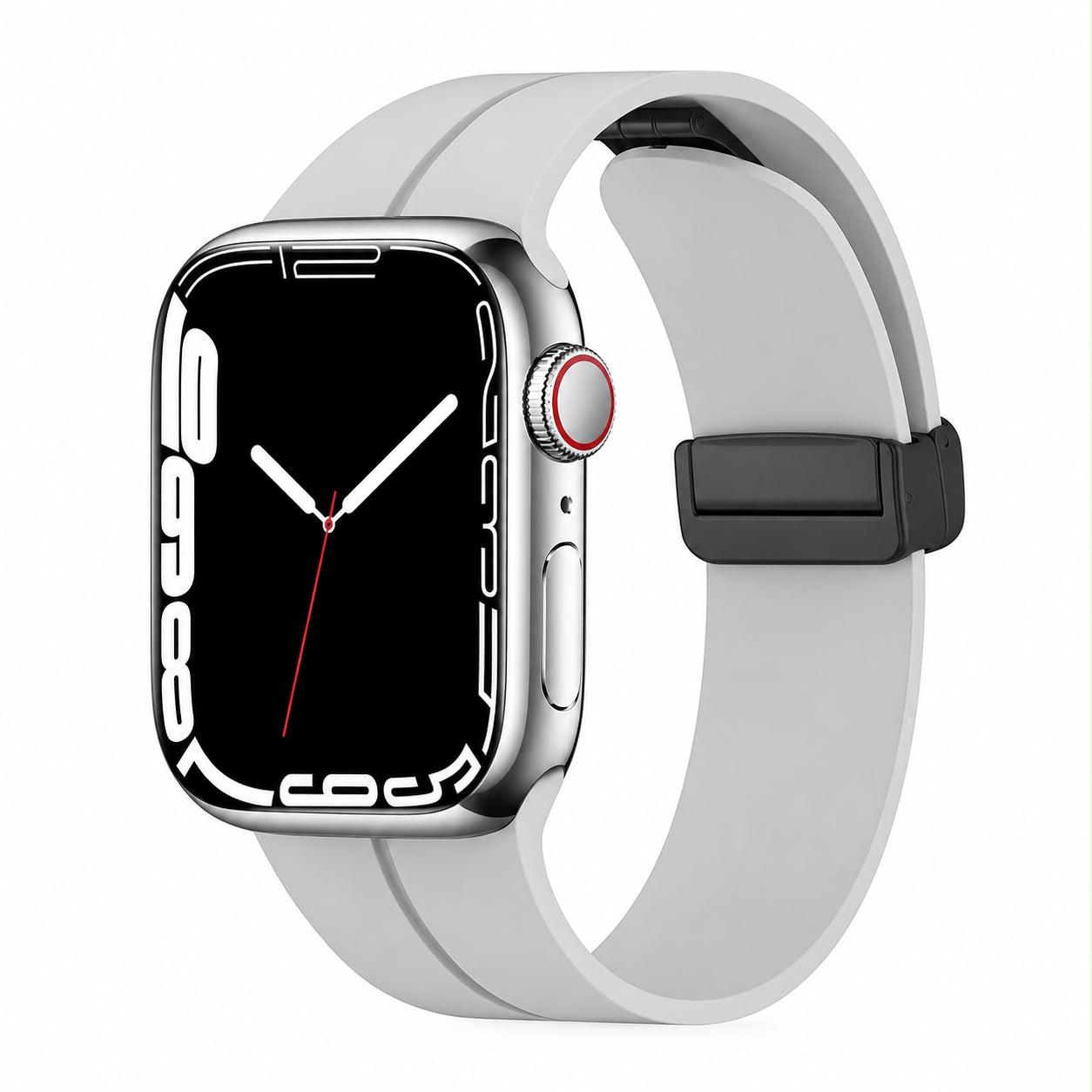 Bracelet en silicone avec une fermeture magnétique à clip coulissant - 22 mm