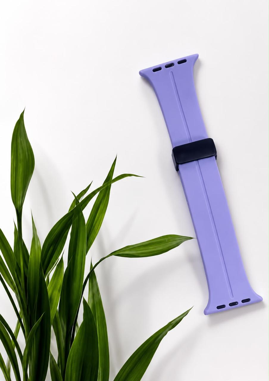Bracelet en silicone avec une fermeture magnétique à clip coulissant - 22 mm