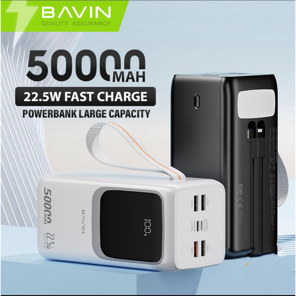 50.000 PowerBank BAVIN avec câble intégré