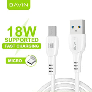 Câble de Données Bavin 18W CB-222M USB to Micro