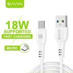Câble de Données 18W Bavin CB-222C USB to C