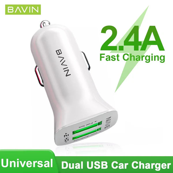 BAVIN PC253 – Chargeur Voiture 2,4A avec 2 Ports USB