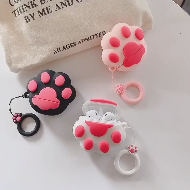 Étui mignon en forme de patte de chat pour AirPods - KZA003