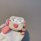 Étui Airpods Motif Coeur - En silicone souple KZA017