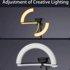 Ring Light LED Moxom 10.5 Pouces Noir