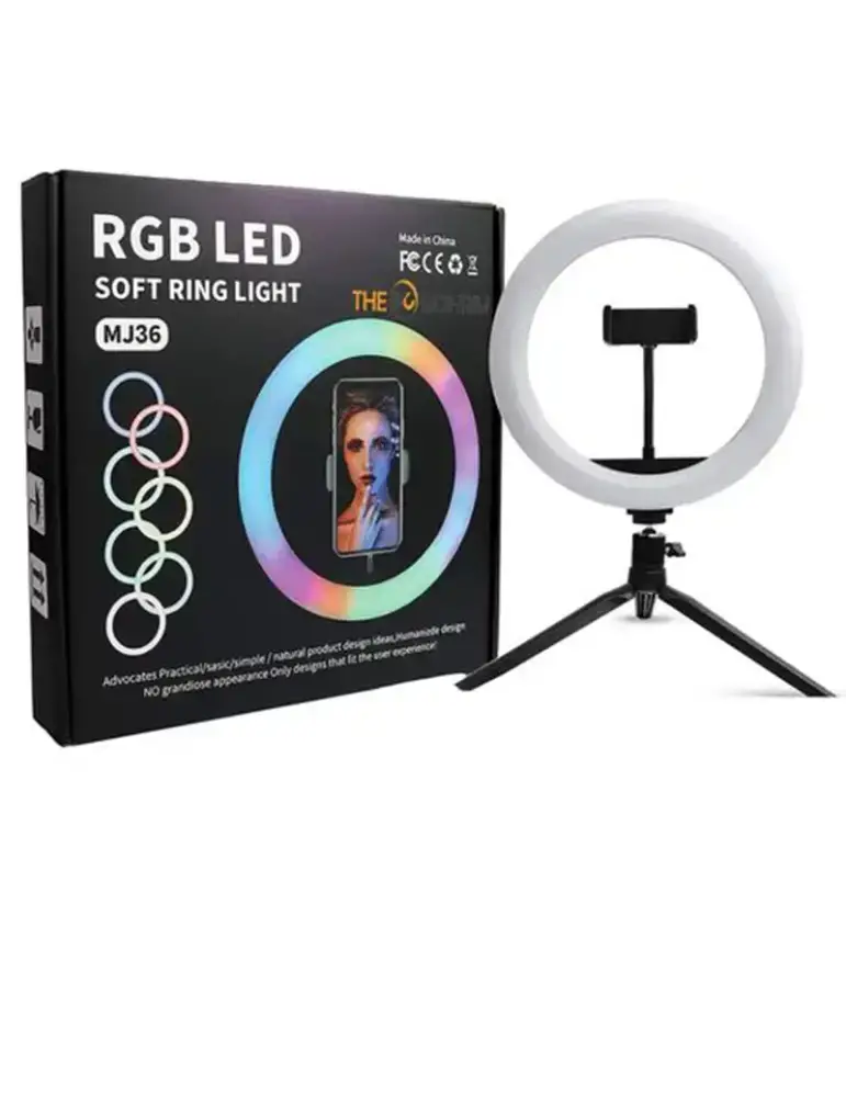Ring Light MJ36 RGB avec Trépied
