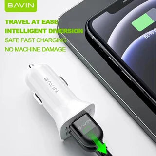 BAVIN PC253 – Chargeur Voiture 2,4A avec 2 Ports USB