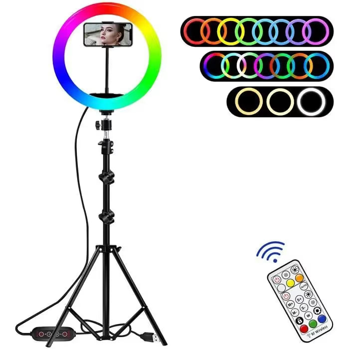 Ring Light MJ36 RGB avec Trépied